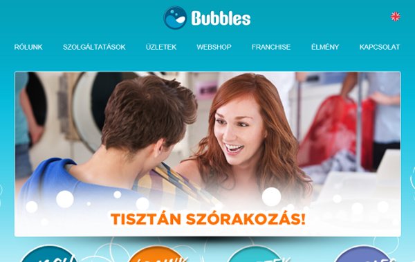 Bubbles �nkiszolg�l� mosodah�l�zat franchise