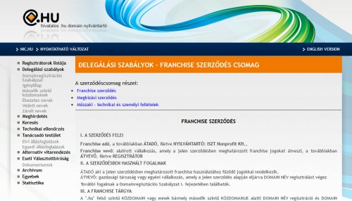 Domain  n�v regisztr�ci�s jog �tad�sa 