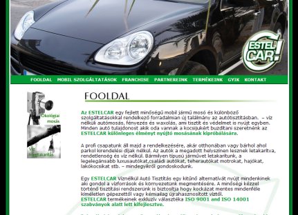 ESTELCAR mobil j�rm� mos�, v�zn�lk�l aut� tiszt�t�s