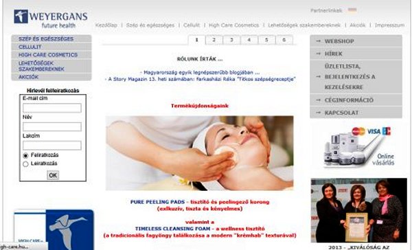 High-Care franchise, professzion�lis kozmetika   