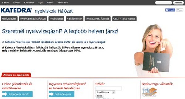 Katedra Nyelviskola,  Nyelvi szolg�ltat�sok