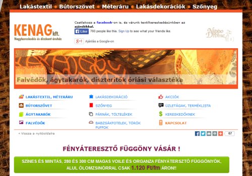 KENAG text�lia, lak�s-kieg�sz�t�k �rus�t�sa,sz�nyeg elad�s,haszn�ltruha �rt�kes�t�s