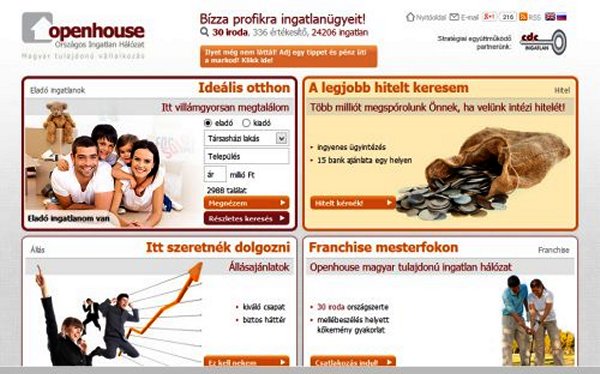 Open House ingatlan franchiseh�l�zat 