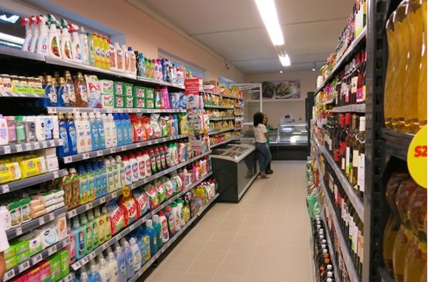 Mezőfalva SPAR franchise üzlet belső
